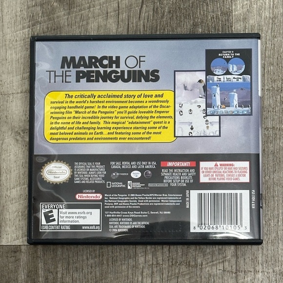March of the Penguins Video - Nintendo DS Game Everyone 2006 Play Fun Family - Picture 3 of 4